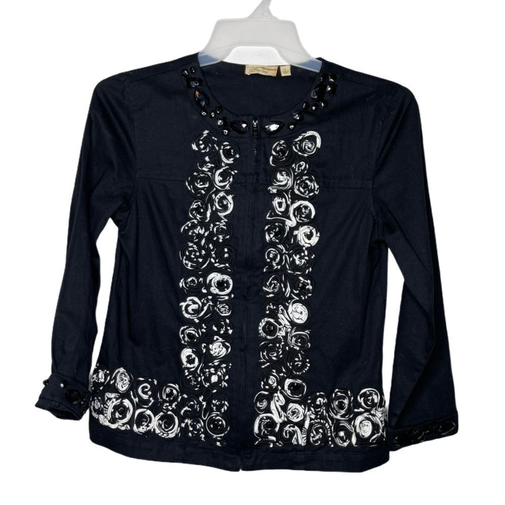 Choices Embellished Jacket Black